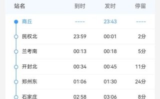 北京到商丘高铁时刻表_北京到商丘怎么走最快