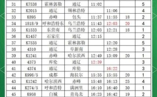 通辽到北京高铁时刻表_通辽到北京高铁票价多少钱