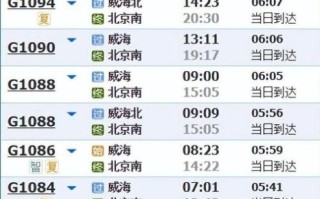 北京到济南高铁时刻表查询_北京到济南火车票价多少钱