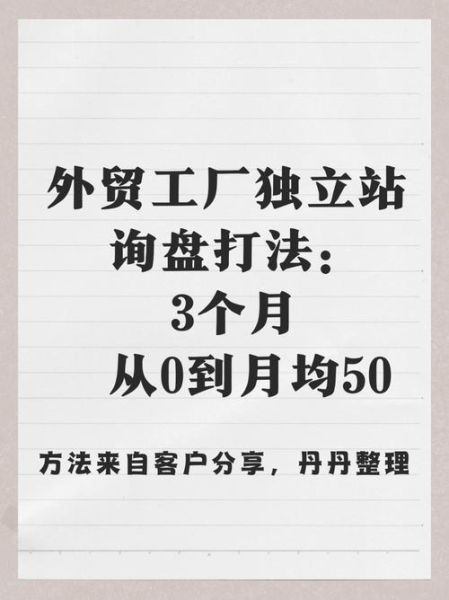外贸独立站怎么做推广_如何快速获取精准询盘-第2张图片-俊逸知识馆