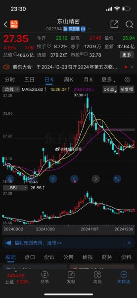 002384股票行情_东山精密股价走势分析-第2张图片-俊逸知识馆
