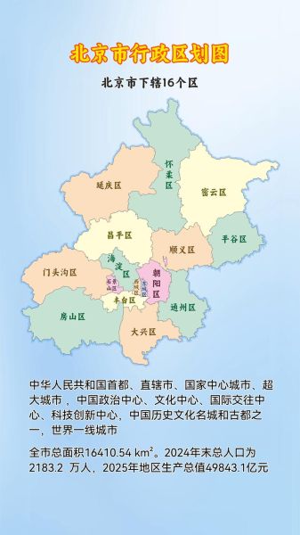 北京市行政区划地图_有哪些区县-第1张图片-俊逸知识馆