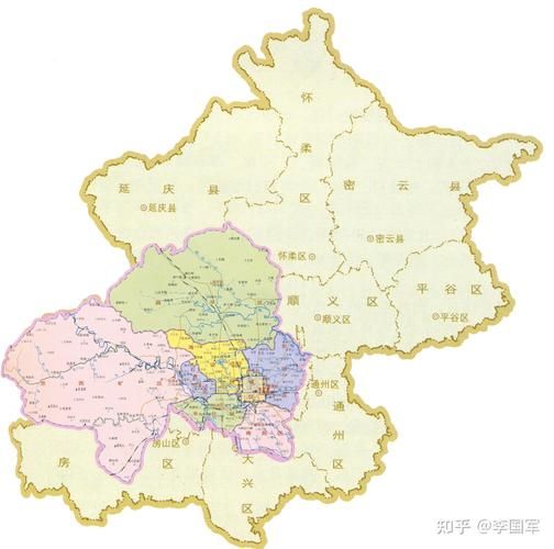 北京市行政区划地图_有哪些区县-第3张图片-俊逸知识馆