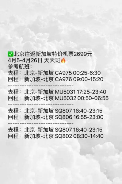 北京到新加坡机票多少钱_什么时候最便宜-第1张图片-俊逸知识馆 北京到新加坡机票多少钱_什么时候最便宜-第1张图片-俊逸知识馆