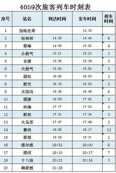 北京到加格达奇火车时刻表_票价多少钱-第3张图片-俊逸知识馆