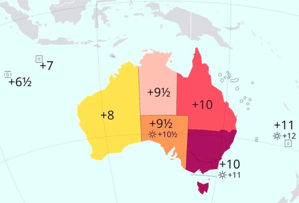 澳大利亚和北京时差_如何计算-第2张图片-俊逸知识馆